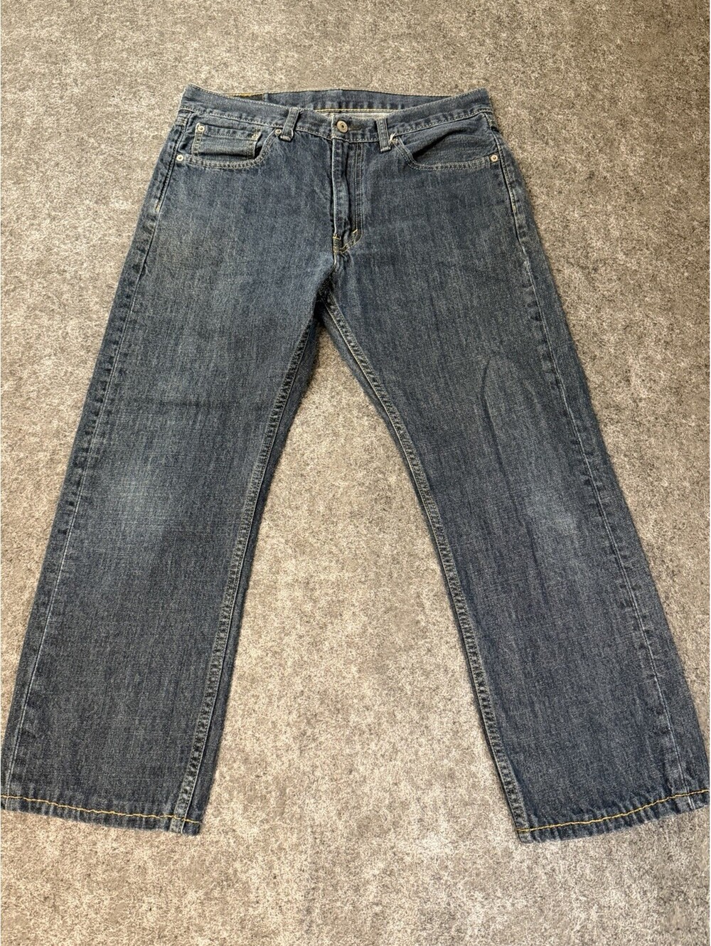 Levi’s 505 Regular Fit Men’s Jeans 33x32 Blue Denim Medium Wash Straight Leg